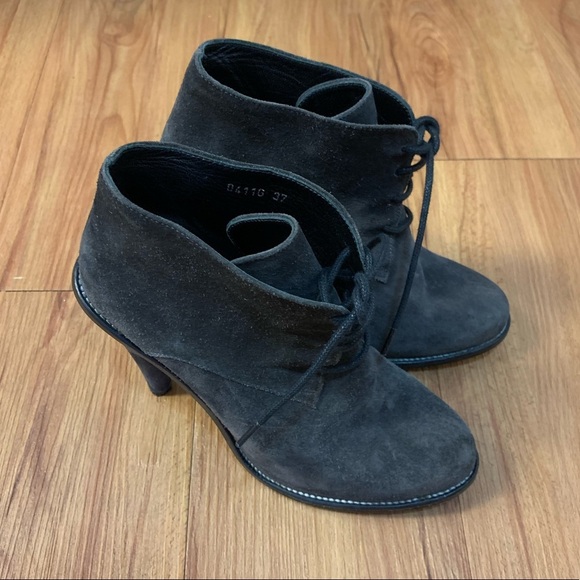 Opening Ceremony Suede Round Toe Ankle Booties - Picture 7 of 12